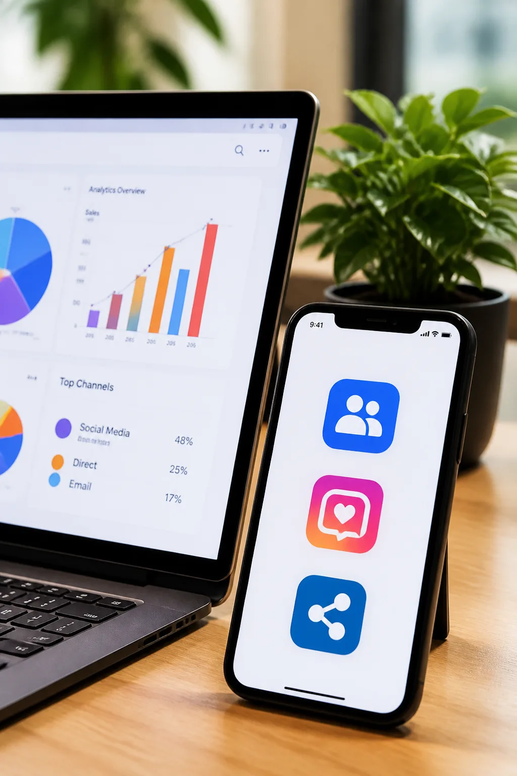 Statistiques d’audience et réseaux sociaux sur tablette et mobile