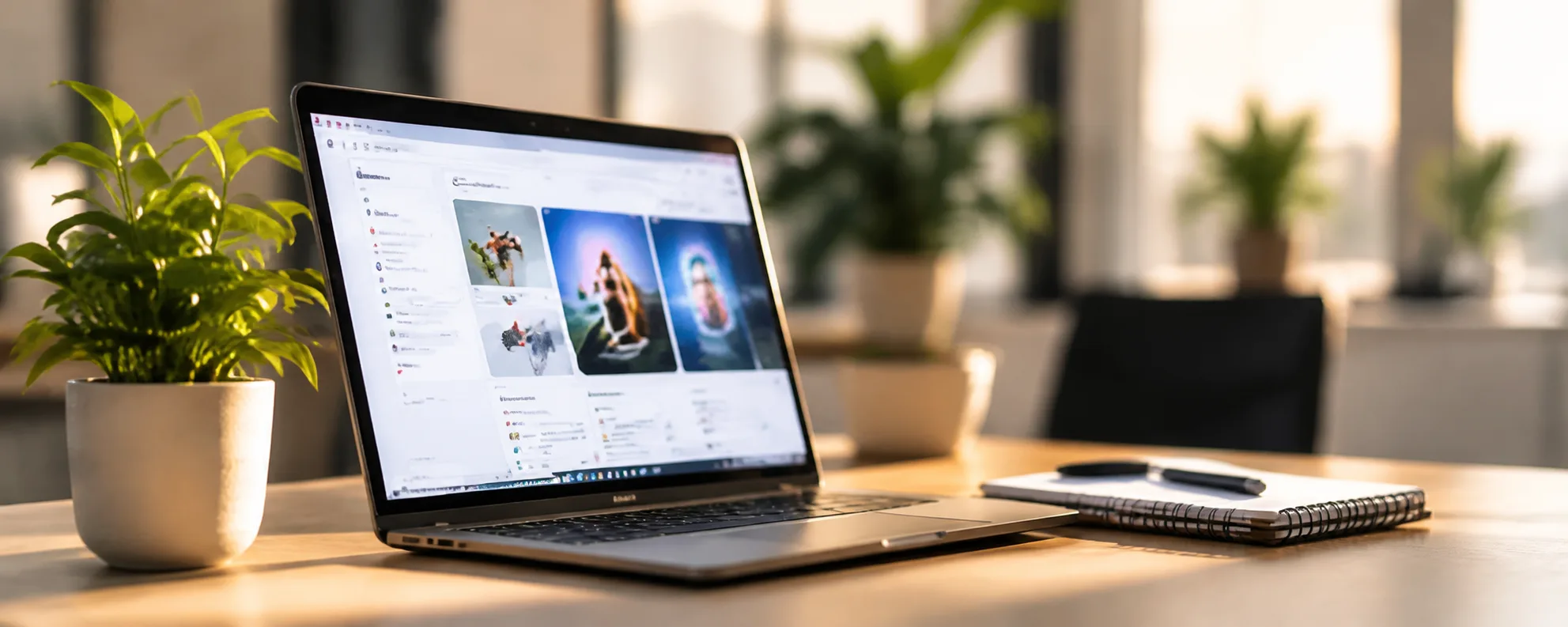 Poste de travail d’un pôle digital